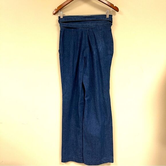 Vintage miss H.I.S high waisted wide leg dark wash jeans - Picture 3 of 7